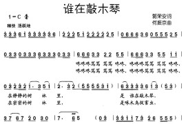 谁在敲木琴简谱