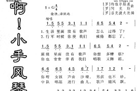 啊小手风琴简谱