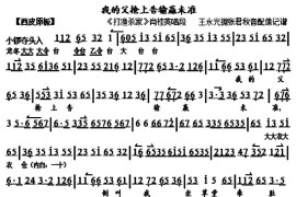 我的父抢上告输赢未准（《打渔杀家》肖桂英唱段、琴谱）简谱