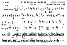 玉堂春跪在都察院（《玉堂春》选段、京胡伴奏谱）简谱