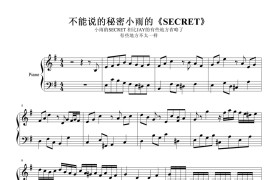 《不能说的秘密》小雨的SECRET简谱