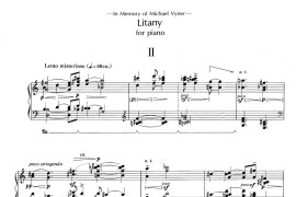 Litany（祷文·第二乐章）音乐简谱