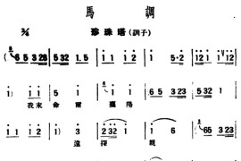 [评弹曲调·马调]珍珠塔（训子）简谱