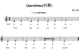 Questions简谱