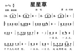 星星草简谱