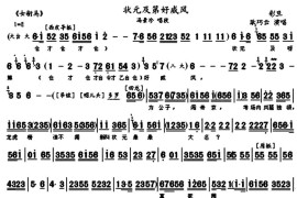 状元及第好威风（《女驸马》冯景珍唱段、琴谱）简谱