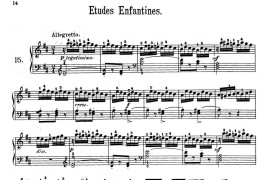 Etudes Enfantines Op.37（儿童钢琴练习曲 第15——20首）音乐简谱