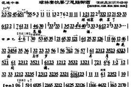 琼林宴饮罢了恩赐御酒（《范进中举》选段、琴谱）简谱