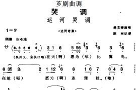 [芗剧曲调]运河哭调（选自《运河奇案》）简谱