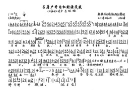 吕屠户开肉杠财源茂盛（《孟母三迁》选段、琴谱）简谱