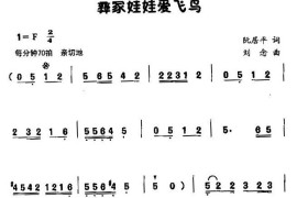 彝家娃娃爱飞鸟（童声表演唱）简谱