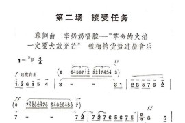 革命的火焰一定要大放光芒（京剧“红灯记”唱段）简谱