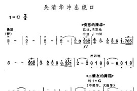 吴清华冲出虎口（舞剧《红色娘子军》音乐选段）简谱