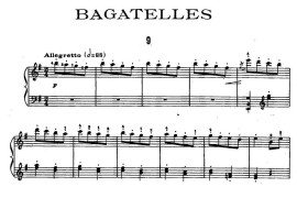 Ten Bagatelles Op.5（10首小品·9. e小调）音乐简谱