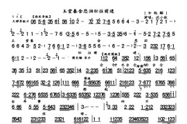 玉堂春含悲泪忙往前进（《玉堂春·起解》苏三唱段、琴谱）简谱