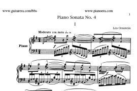 Fourth Piano Sonata S.360（第四钢琴奏鸣曲）音乐简谱