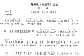 对花（《打猪草》陶金花、金小毛唱段，精简版）简谱