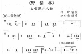 大雪扑人面1简谱