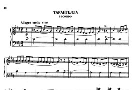 Tarantella in D Major（D大调塔兰泰拉舞曲·四手联弹）音乐简谱