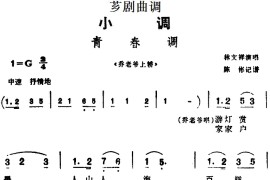 [芗剧曲调]青春调（选自《乔老爷上轿》）简谱