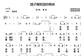 鸽子窝欢迎你再来音乐简谱